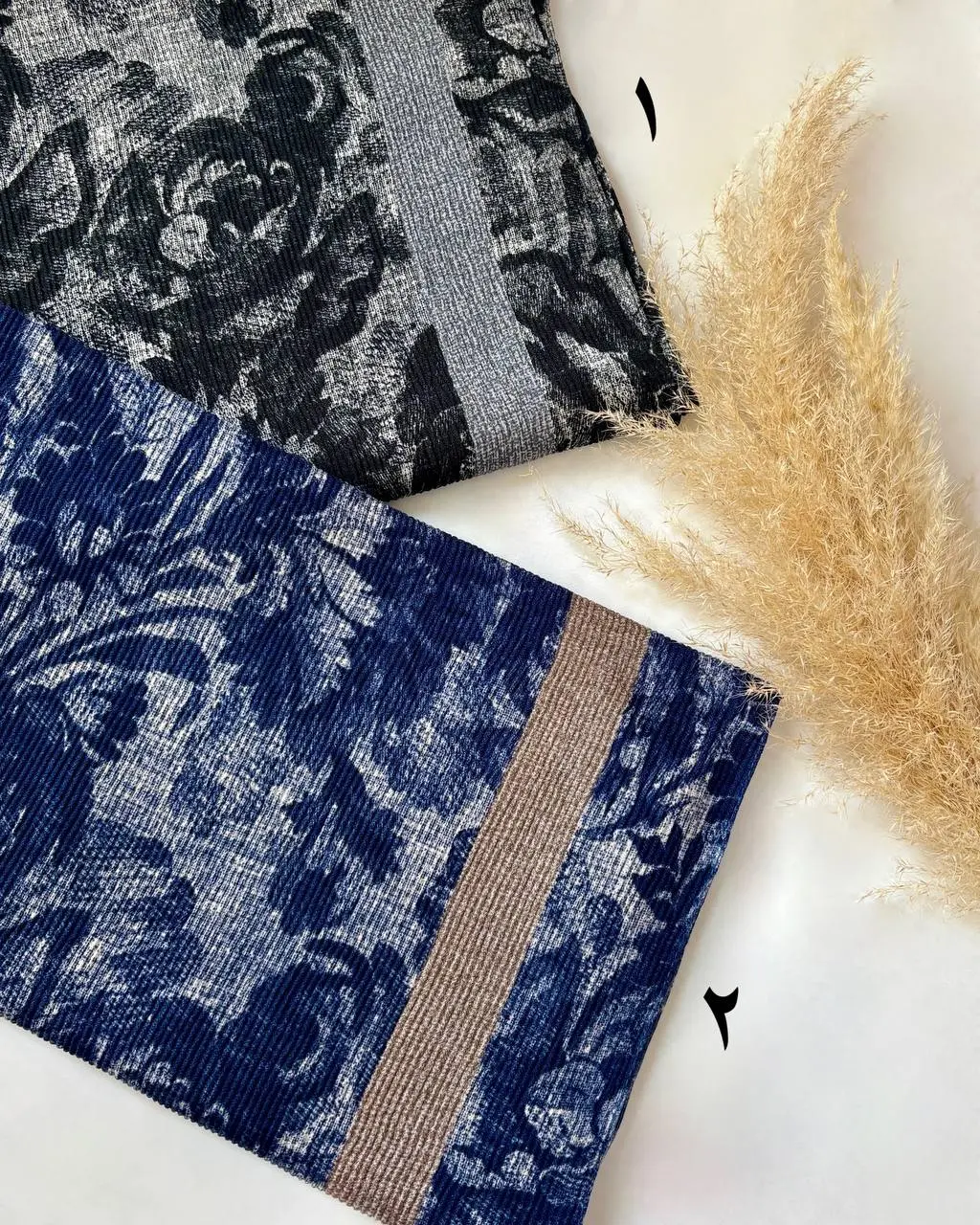 شال کریشه گل درشت